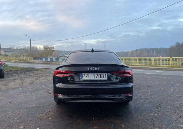 Audi A5 cena 108000 przebieg: 77000, rok produkcji 2018 z Złotów małe 529